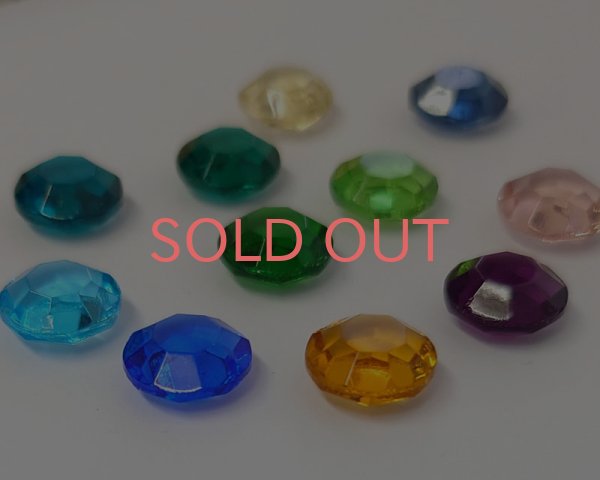 画像2: ヴィンテージ/ドイツ/ガラス/シャネルストーン/ロザリン/47ss(1個) (2)