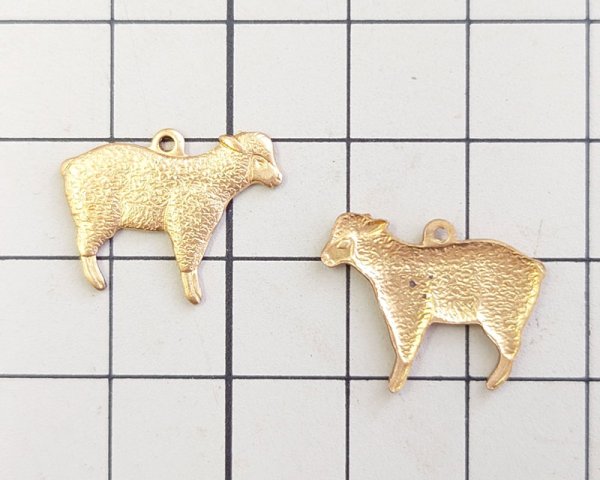 画像2: ブラスチャーム/ひつじ(1個) (2)