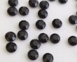 画像1: ヴィンテージ/ドイツ/ガラス/シャネルストーン/ジェットブラック/29ss(1個) (1)