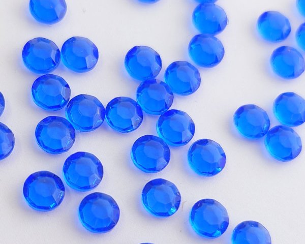 画像1: ヴィンテージ/ドイツ/ガラス/シャネルストーン/サファイア/29ss(1個) (1)