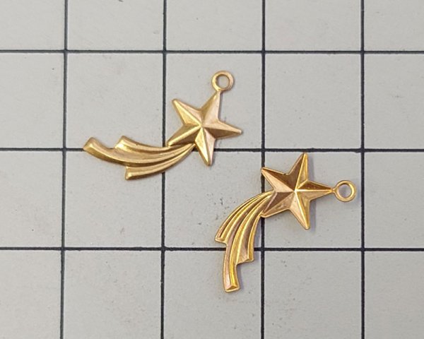 画像2: ブラスチャーム/流れ星（1個） (2)