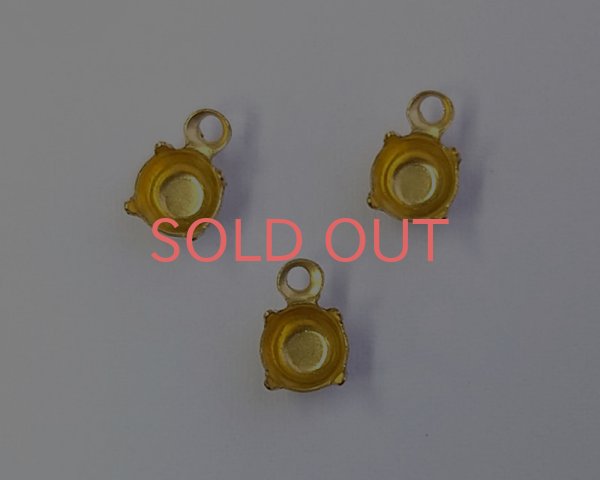 画像1: 20ss用/ブラスセッティング/クローズドバック/1リング(1個) (1)