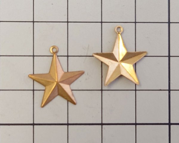 画像2: ブラスチャーム/スター（1個） (2)