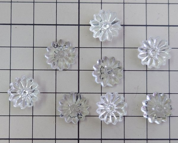 画像2: ヴィンテージ/ヨーロッパ/ガラスソウオン/デイジー(1個） (2)