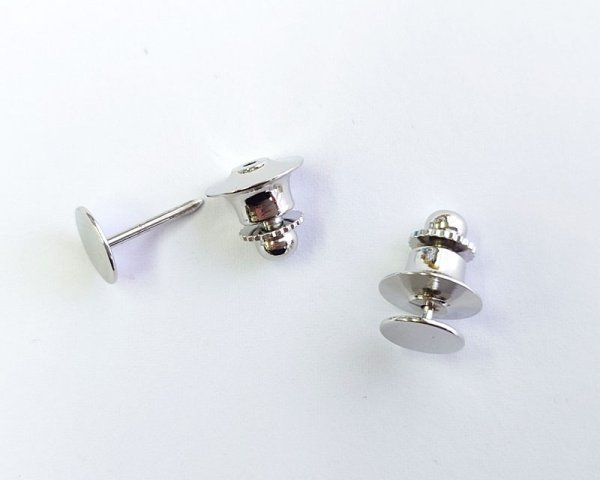 画像1: タックピン/本ロジウムメッキ(1個) (1)