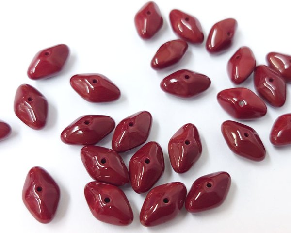 画像1: チェコガラスビーズ/ビーン/オペークラセット/約12×8mm(2個) (1)