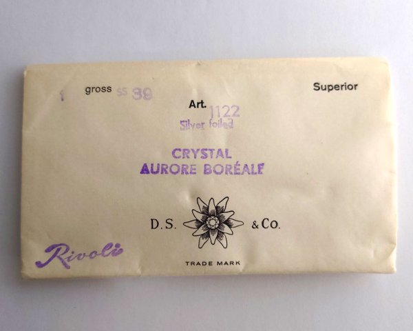 画像2: ヴィンテージ/スワロフスキー/#1122/クリスタルオーロラ/39ss(1個) (2)