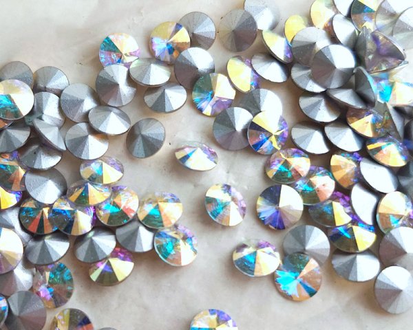 画像1: ヴィンテージ/スワロフスキー/#1122/クリスタルオーロラ/39ss(1個) (1)