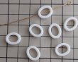 画像2: ヴィンテージ/ドイツ/プラスチック/ホワイトリング(2個) (2)