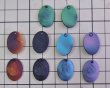 画像3: ns375/ヴィンテージ/ドイツ/ガラスカメオペンダント/ブラック/約18×13mm（1個） (3)