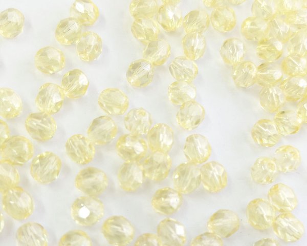 画像2: チェコガラスビーズ/ファイアポリッシュ/6mm/ラスターイエロー(10個） (2)
