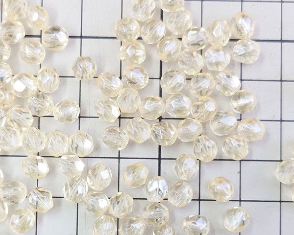 画像3: チェコガラスビーズ/ファイアポリッシュ/6mm/ラスターイエロー(10個） (3)