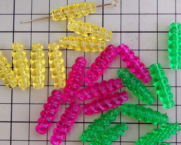 画像3: ヴィンテージ/ドイツ/プラスチック/スパイラルチューブ/クリアイエロー(2個) (3)