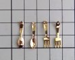 画像3: デッドストック.メタルチャーム/スプーン/ゴールドメッキ（1個） (3)