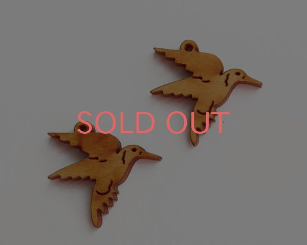 画像1: ウッドチャーム/はちどり（1個） (1)