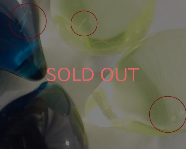 画像4: チェコガラスビーズ/ドロップ/カプリブルー/約14×10mm(1個) (4)