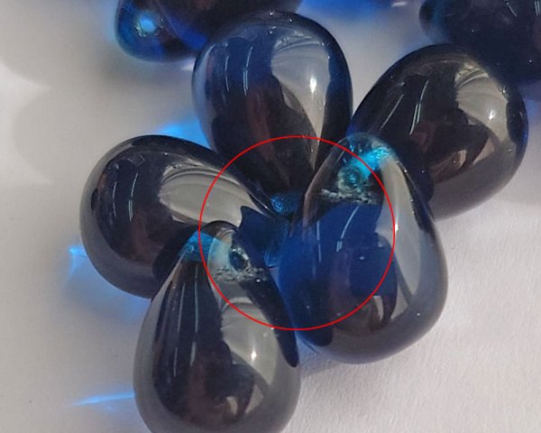 画像6: チェコガラスビーズ/ドロップ/ウラニウムイエロー/約14×10mm(1個) (6)