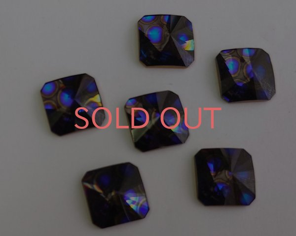 画像2: ヴィンテージ/スワロフスキーArt.2650/ブルーキャビア/14mm (2)