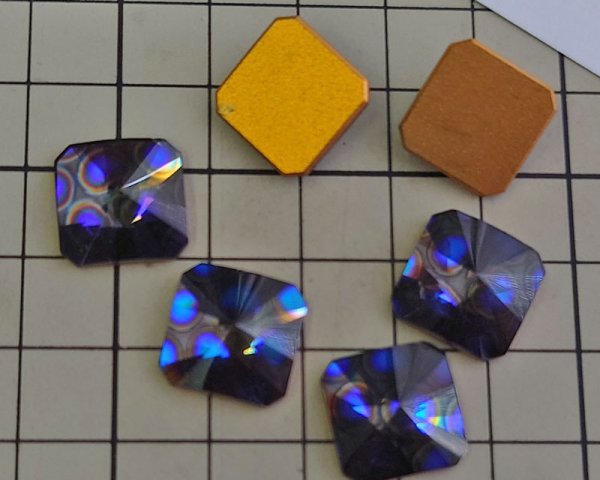 画像3: ヴィンテージ/スワロフスキーArt.2650/ブルーキャビア/14mm (3)