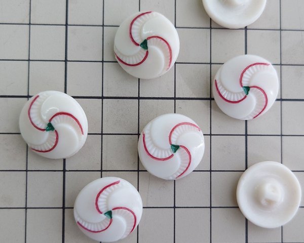 画像2: ヴィンテージ/チェコ/ウランガラスボタン/約18ｍｍ (2)