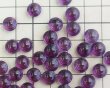 画像2: ヴィンテージ/チェコ/ガラスストーン/アメシスト/約8mm(1個) (2)