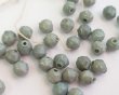 画像1: アンティーク/フランス/スフレガラス/グレイグリーン/約7〜8mm（1個） (1)