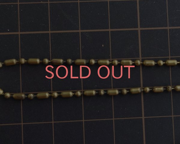 画像2: ヴィンテージ/USA/ブラス/ボールチェーン(1ｍ) (2)