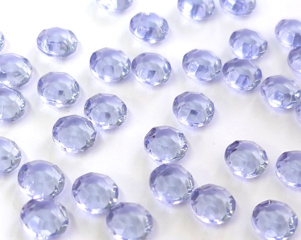 画像1: ヴィンテージ/ドイツ/ガラス/シャネルストーン/タンザナイト/39ss（2個） (1)