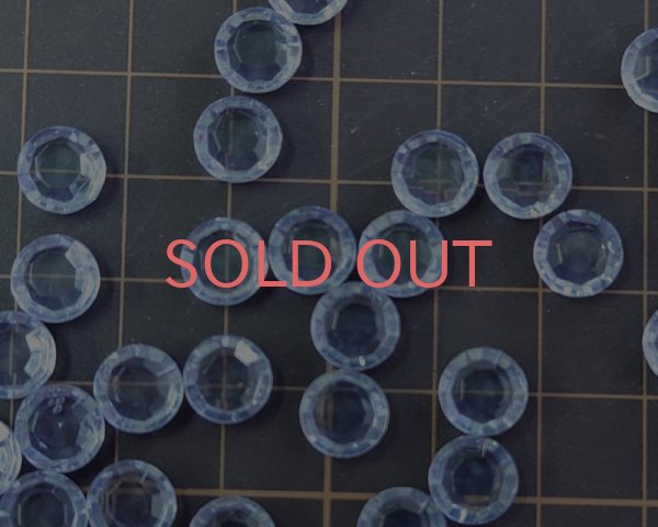 画像3: ヴィンテージ/ドイツ/ガラス/シャネルストーン/タンザナイト/39ss（2個） (3)