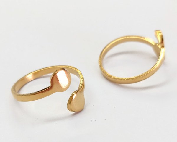 画像1: ブラス/USA/フォークリングパーツ/ゴールドメッキ(1個) (1)