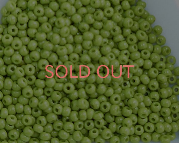 画像1: チェコガラスビーズ/ロカイル/11/0/グリーンティ（約3g） (1)