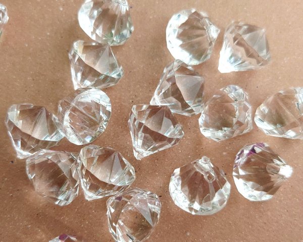 画像1: デッドストック/日本/プラスチック/クリアカットドロップ(1個) (1)