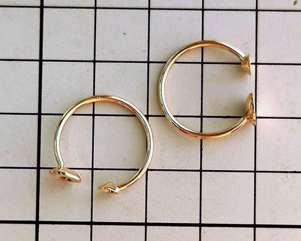 画像2: 2皿リングパーツ/K16GP(1個)  (2)