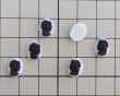 画像2: ns363/ヴィンテージ/ドイツ/ガラスカメオ/ホワイト×ブラック/約10×8mm (2)