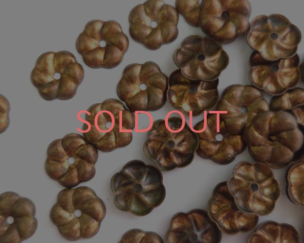 画像1: ヴィンテージ/メタルフラワーパーツ /約13mm(1個)　 (1)