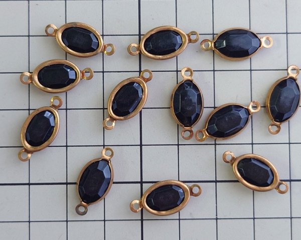 画像2: ヴィンテージ/USA/プラスチック+真鍮/ブラックコネクター（1個） (2)