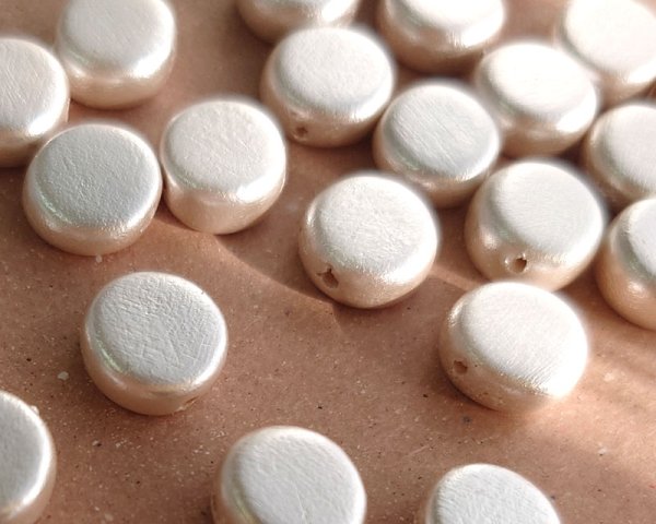 画像3: ウッドパール/ホワイトコイン/約10mm(1個) (3)