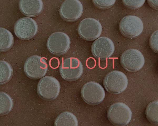 画像2: ウッドパール/ホワイトコイン/約10mm(1個) (2)