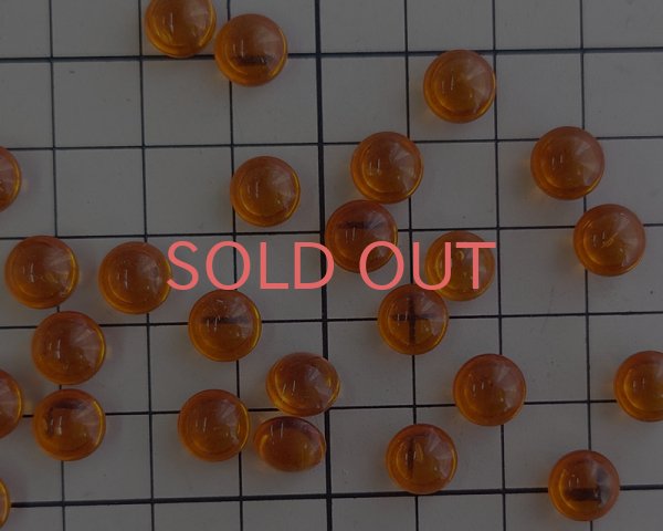 画像3: ヴィンテージ/チェコ/ガラスストーン/トパーズ/約8mm(1個) (3)