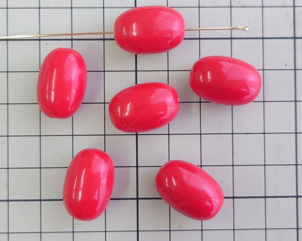 画像2: ヴィンテージ/日本/プラスチック/コクーン/レッド(1個) (2)