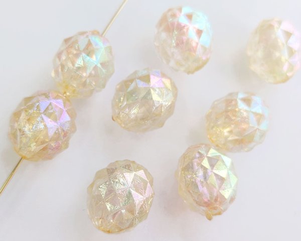 画像3: ヴィンテージ/ドイツ/プラスチック/ロックオーバル/オーロラ(1個) (3)