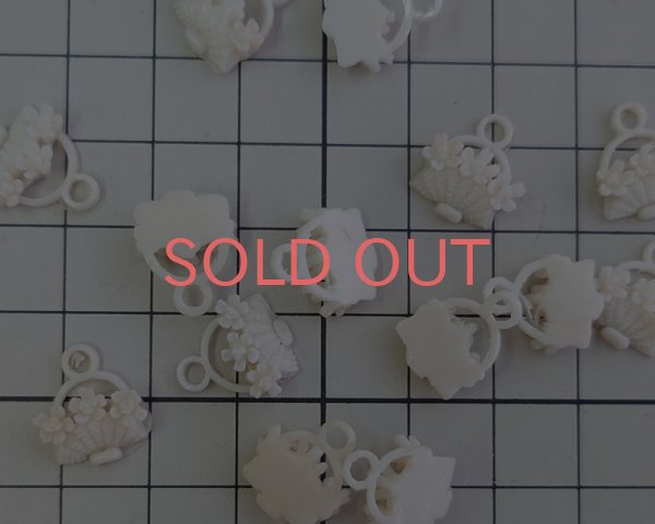 画像2: ヴィンテージ/日本/セルロイド/フラワーバスケット（1個） (2)