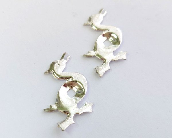 画像2: ブラススタンピング/あひる（1個） (2)