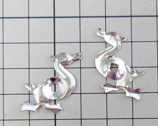 画像3: ブラススタンピング/あひる（1個） (3)