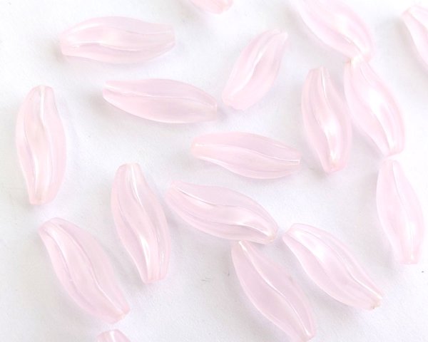 画像3: ヴィンテージ/ドイツ/プラスチック/なみなみチューブ/フロストライトピンク(2個) (3)