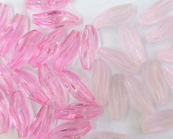 画像4: ヴィンテージ/ドイツ/プラスチック/なみなみチューブ/トランスピンク(2個) (4)