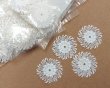 画像4: ヴィンテージ/ドイツ/プラスティック/レースフラワー/30mm（2枚） (4)