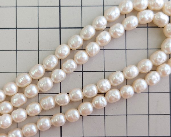 画像2: ヴィンテージ/日本/ガラスパール/バロック(4個) (2)