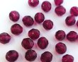 画像2: チェコガラスビーズ/ファイアポリッシュ/8mm/フーシャ(6個） (2)