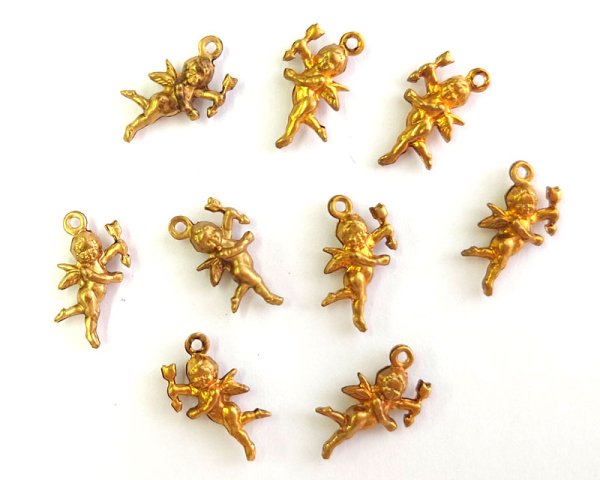 画像1: ヴィンテージ/ブラスチャーム/キューピッド(1個) (1)